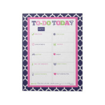 To-Do Today - Preppy Prints & Patronen Notitieblok