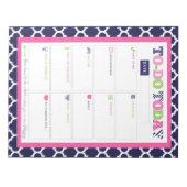 To-Do Today - Preppy Prints & Patronen Notitieblok (Voorkant)