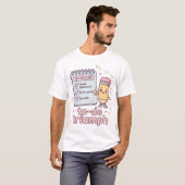 To-Do Triumph Cute Checklist T-Shirt (Voorkant volledig)