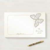 "To Doodle List" — Doodle Art Butterfly - Speciaal Post-it® Notes (Op bureau)