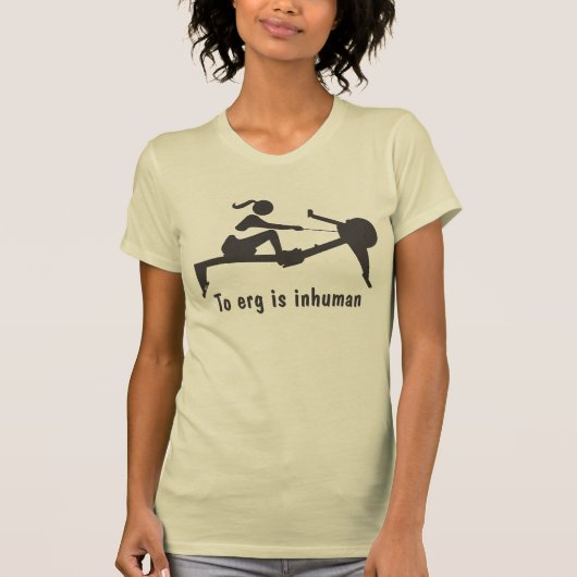 "To erg is onmenselijk" roeiend shirt (Voorkant)