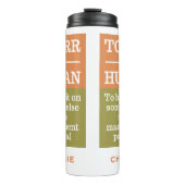 "To Err is Human", aangepaste naam tumbler Thermosbeker (Voorkant)