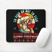 To Fish Or Not To Fish Fishmas Christmas Xmas T Sh Muismat (Met muis)