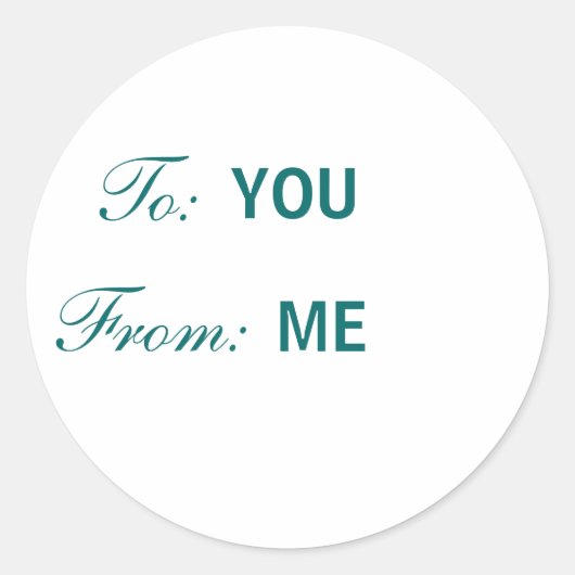 TO-FROM-label - stickers (Voorkant)