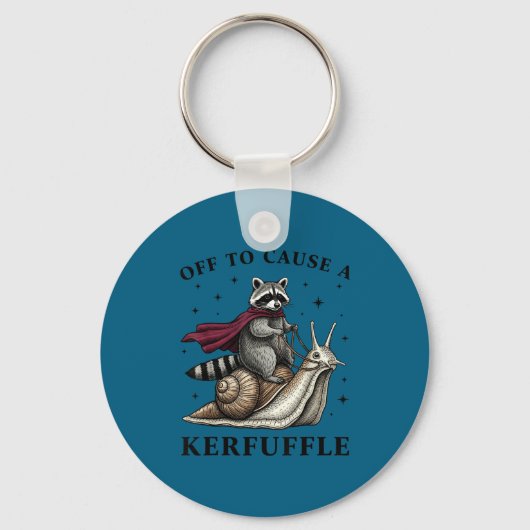 To Funny Off Cause Kerfuffle Raccoon Meme Sleutelhanger (Voorkant)