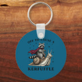 To Funny Off Cause Kerfuffle Raccoon Meme Sleutelhanger (Voorkant)