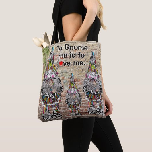 To Gnome Me is To Love Me Gnome Canvas tas (Dichtbij)