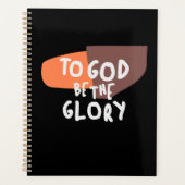 To God Be the Glory - Inspirerende Christelijke qu Planner (Voorkant)
