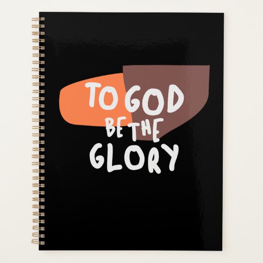 To God Be the Glory - Inspirerende Christelijke qu Planner (Voorkant)