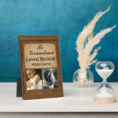 To Grandma – Loved Beyond Measure Plaque Fotoplaat (Zijkant)