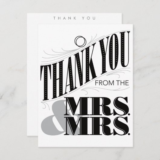 To Have and To Hold Thank You Card beroemd gemaakt Notitiekaartje (Voorkant / Achterkant)