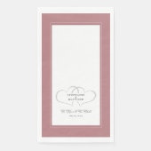 To have & to hold Wedding Elegant Dusty Roos Roze Servet (Voorkant)
