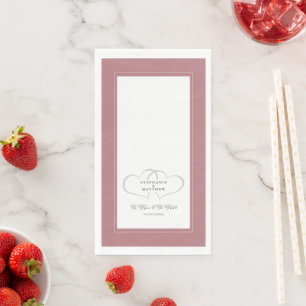 To have & to hold Wedding Elegant Dusty Roos Roze Servet
