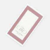 To have & to hold Wedding Elegant Dusty Roos Roze Servet (Hoek)