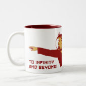 To infinity and bey tweekleurige koffiemok (Links)