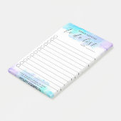 To List Typografie Waterverven Achtergrond Post-it® Notes (Schuin)