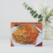 To Love Spaghetti Briefkaart (Staand voorkant)