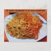 To Love Spaghetti Briefkaart (Voorkant)