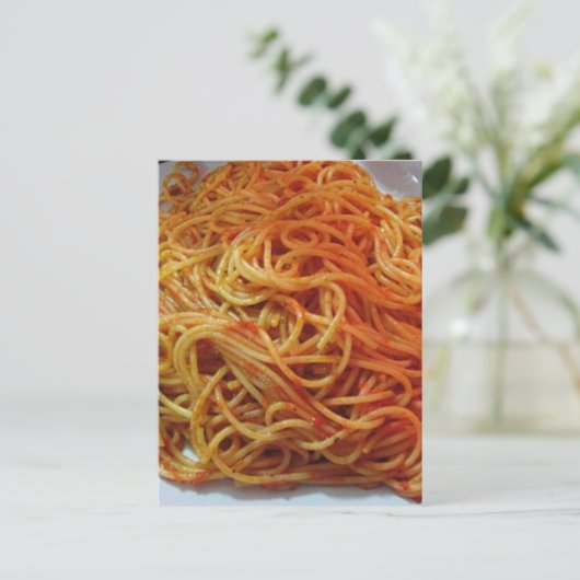 To Love Spaghetti Briefkaart (Staand voorkant)