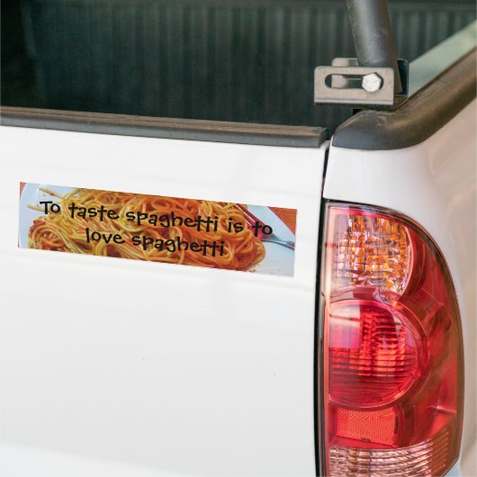 To Love Spaghetti Bumpersticker (Op Truck)