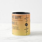 To Make Me Happy Mok - Grappig Hartslagontwerp (Midden)