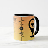 To Make Me Happy Mok - Grappig Hartslagontwerp (Voorkant rechts)