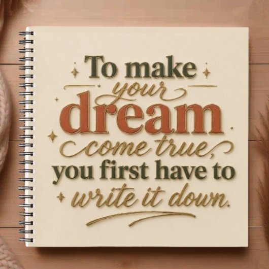 To Make Your Dream Come True Notitieboek