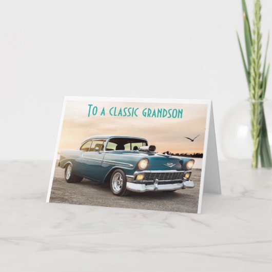 TO MY "CLASSIC GRANDSON" ENJOY YOUR BIRTHDAY  KAART (Voorkant)