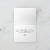 To My Cousin on My Wedding Day Elegant Script Bedankkaart (Binnen)