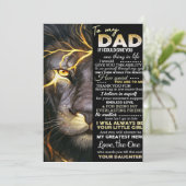 To my dad | Adorable Letter | Lovely Gift Feestdagenkaart (Staand voorkant)