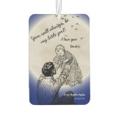 To My Daughter from Daddy Emotional Moon Design Luchtverfrisser (Achterkant)