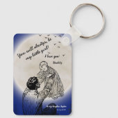 To My Daughter from Daddy Emotional Moon Design Sleutelhanger (Achterkant)