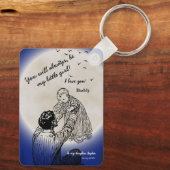 To My Daughter from Daddy Emotional Moon Design Sleutelhanger (Achterkant)