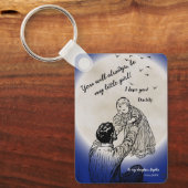 To My Daughter from Daddy Emotional Moon Design Sleutelhanger (Voorkant)