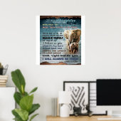 To My Daughter Funny Gift | Family Present Poster (Thuiskantoor)