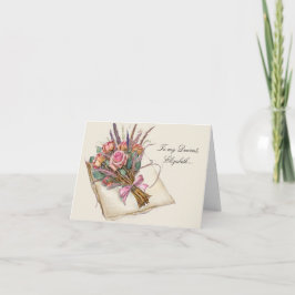 "To My Dearest” Custom Name Love Card  Bedankkaart
