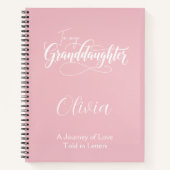 to My Granddaughter Personalized Notitieboek (Voorkant)