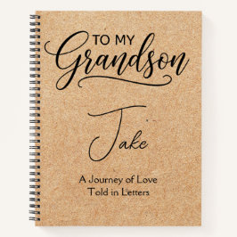 "To My Grandson" Personalized Notitieboek