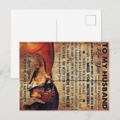 To My Husband Decor, Love Quotes Letter Aankondigingskaart (Voorkant / Achterkant)