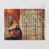 To My Husband Decor, Love Quotes Letter Aankondigingskaart (Voorkant)