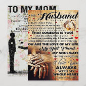 To My Husband Design Love Letter Gift To Him Feestdagenkaart (Voorkant / Achterkant)