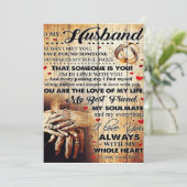 To My Husband Design Love Letter Gift To Him Feestdagenkaart (Staand voorkant)