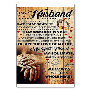 To My Husband Design Love Letter Gift To Him Kaart