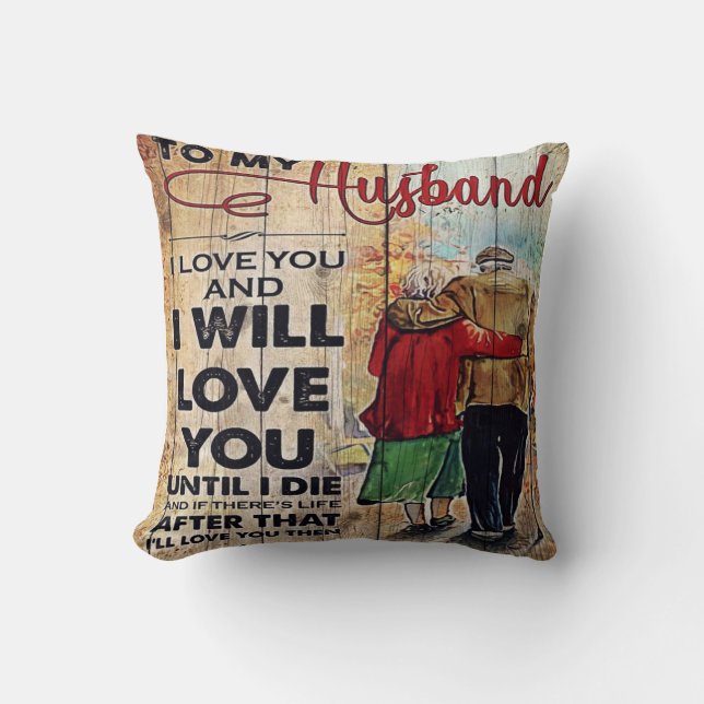 To My Husband Design | Love Letter To Him | Kussen (Voorkant)