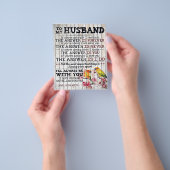 To My Husband Design, New Home Gift Flyer (Hand)