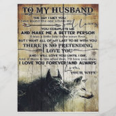 To My Husband Design, New Home Gift Menu (Achterkant)