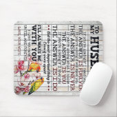 To My Husband Design, New Home Gift Muismat (Met muis)