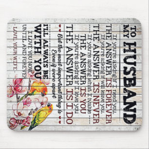 To My Husband Design, New Home Gift Muismat