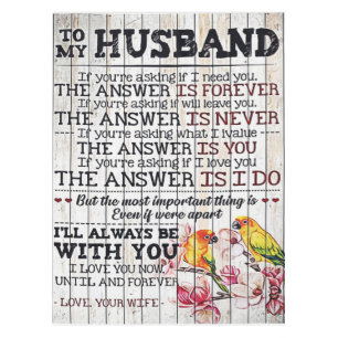 To My Husband Design, New Home Gift Tafelkleed
