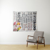 To My Husband Design, New Home Gift Wandkleed (In Situ (horizontaal))